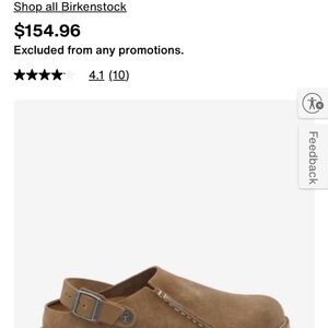 Birkenstock Light Brown Suede Slip-Ons